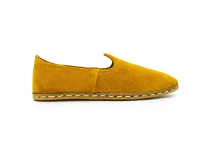 Mustard Yellow Leather Loafers