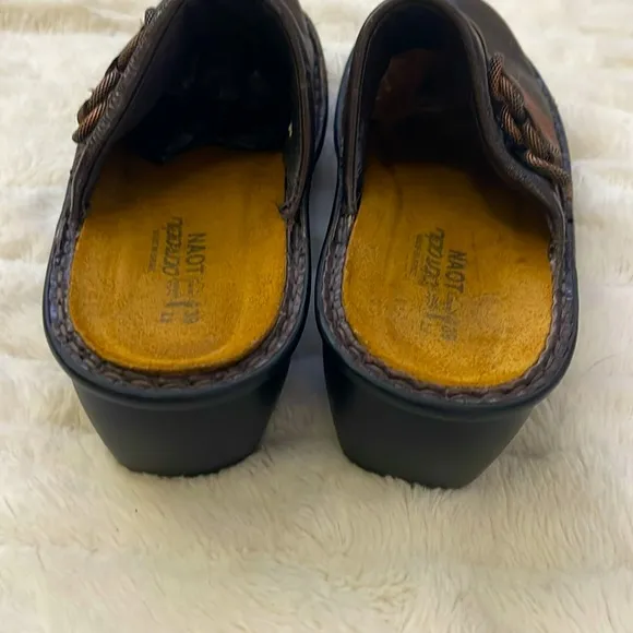 Naot Belize Genuine Leather Clogs, Brown, Size: 39, GUC!!
