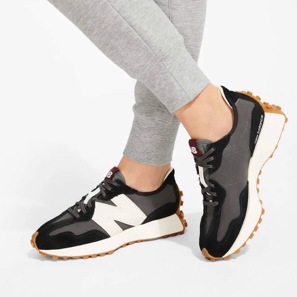 NB 327 Black White and Mineral Red