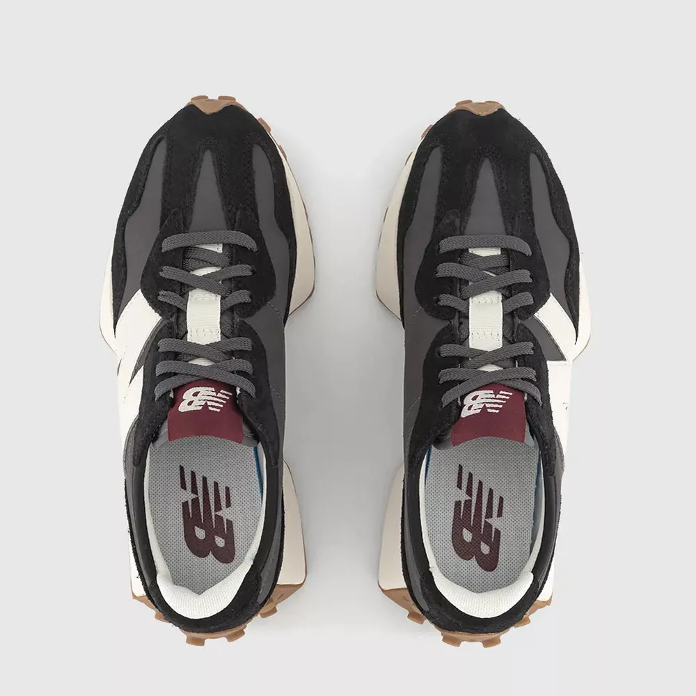 NB 327 Black White and Mineral Red