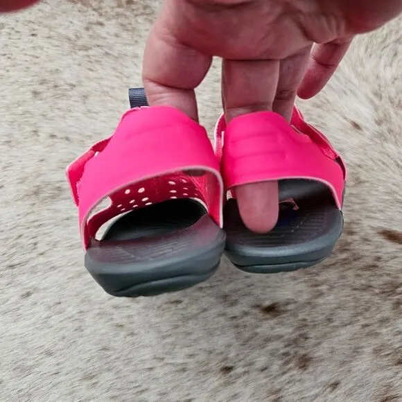NIKE Sunray Protect 2 Girls Water Ready Sandal in Pink &amp; Grey NEW