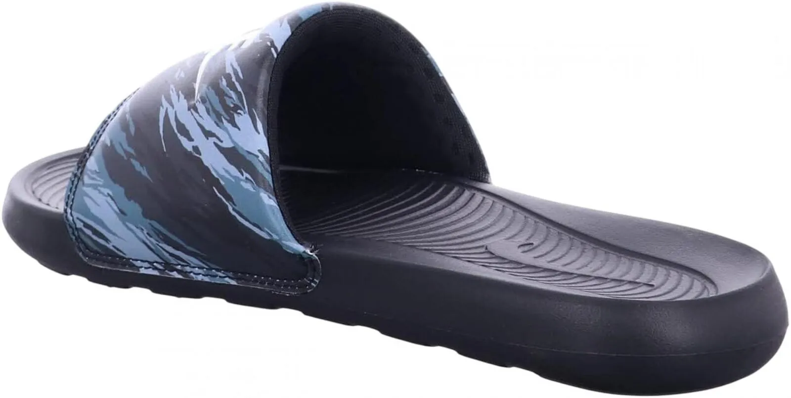 Nike Victori One Mens Printed Slide Sandals Pure Black Platinum Off Noir 11
