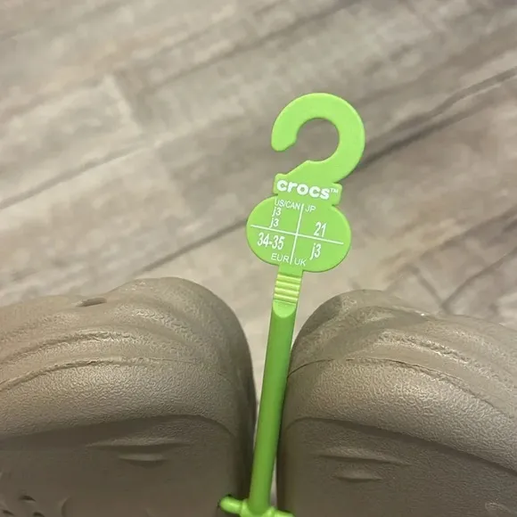 NWOB!! Crocs - Echo Clogs - Tan - Juniors Size 3
