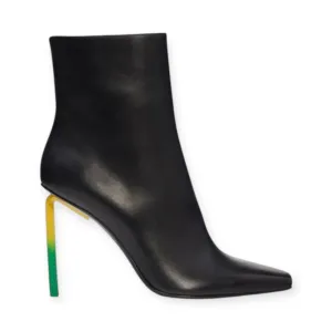 Off-White Shoes, Black Leather 140mm Ankle Boots (size 41)