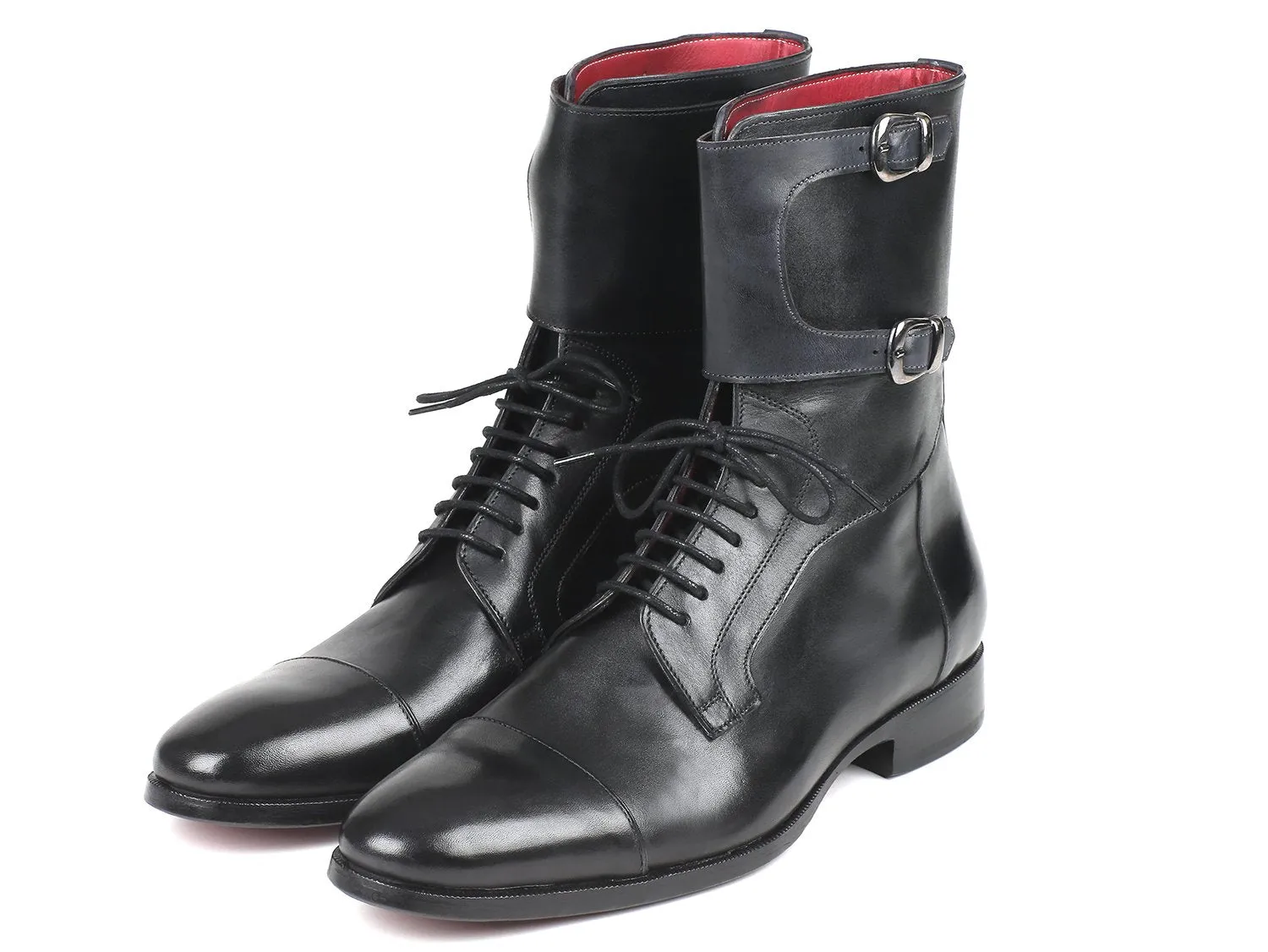 Paul Parkman Men's Black Calfskin High Boots