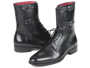 Paul Parkman Men's Black Calfskin High Boots