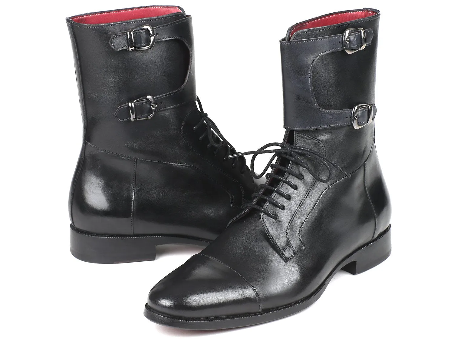 Paul Parkman Men's Black Calfskin High Boots
