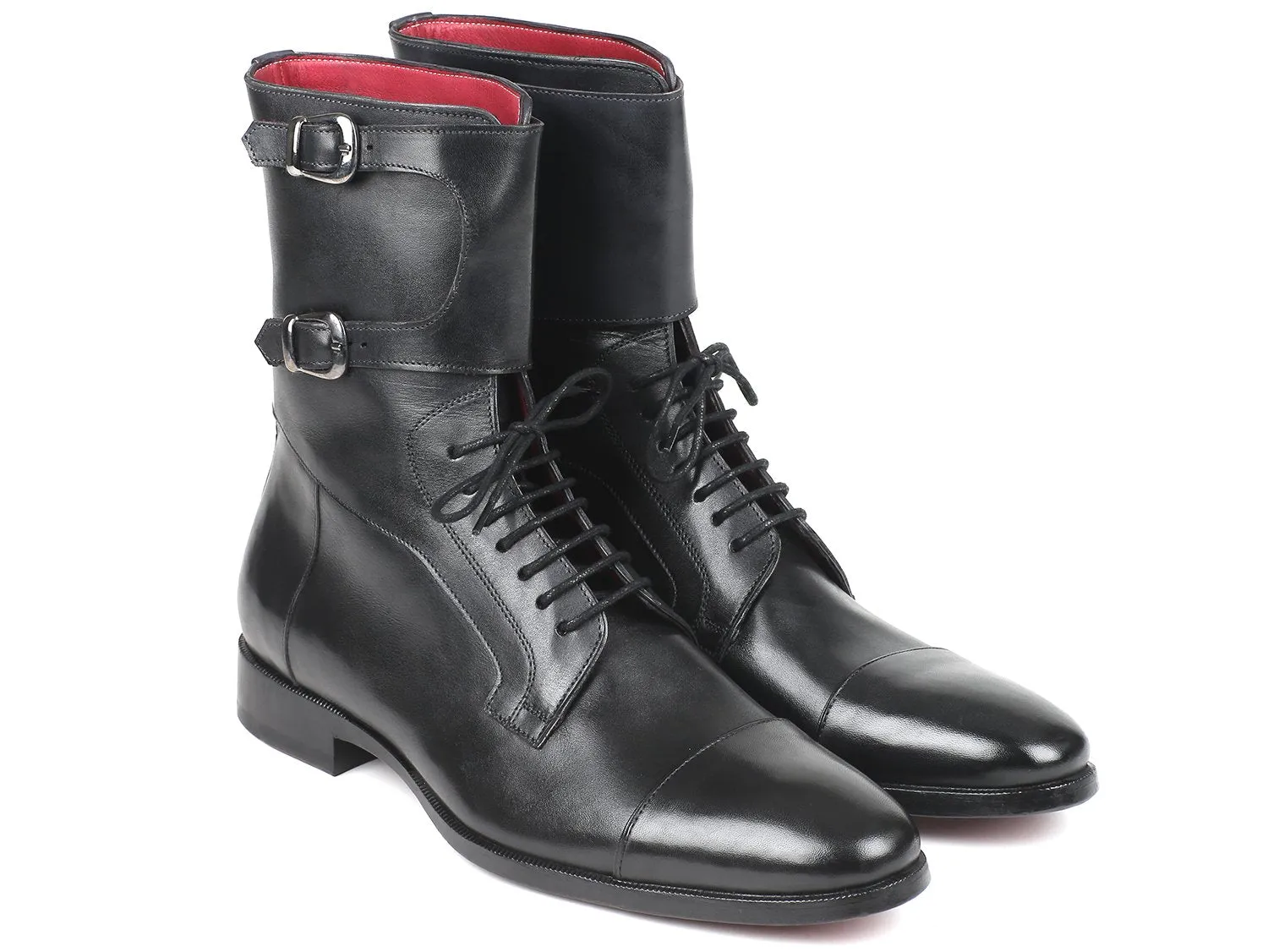 Paul Parkman Men's Black Calfskin High Boots