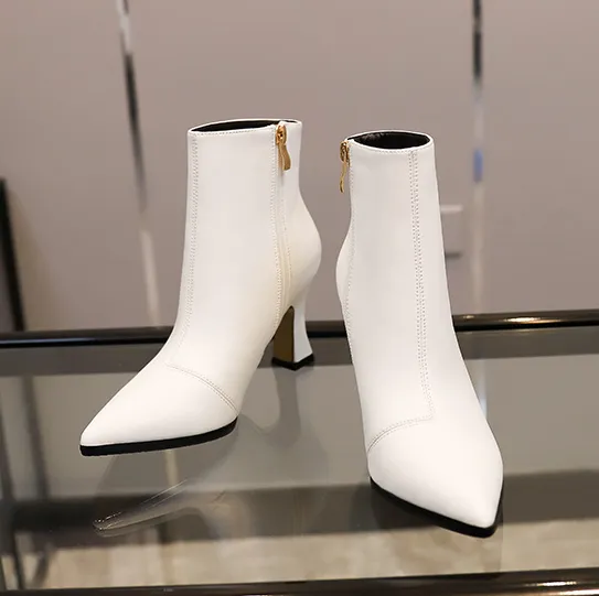 Petite Pointed Ankle Boots For Women DS72