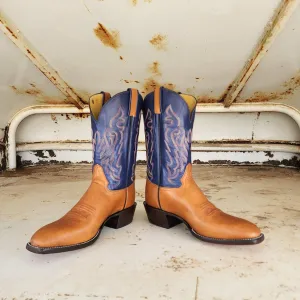 Picosa Creek Boots - Brown Mule w/ Royal Blue - The Breaker