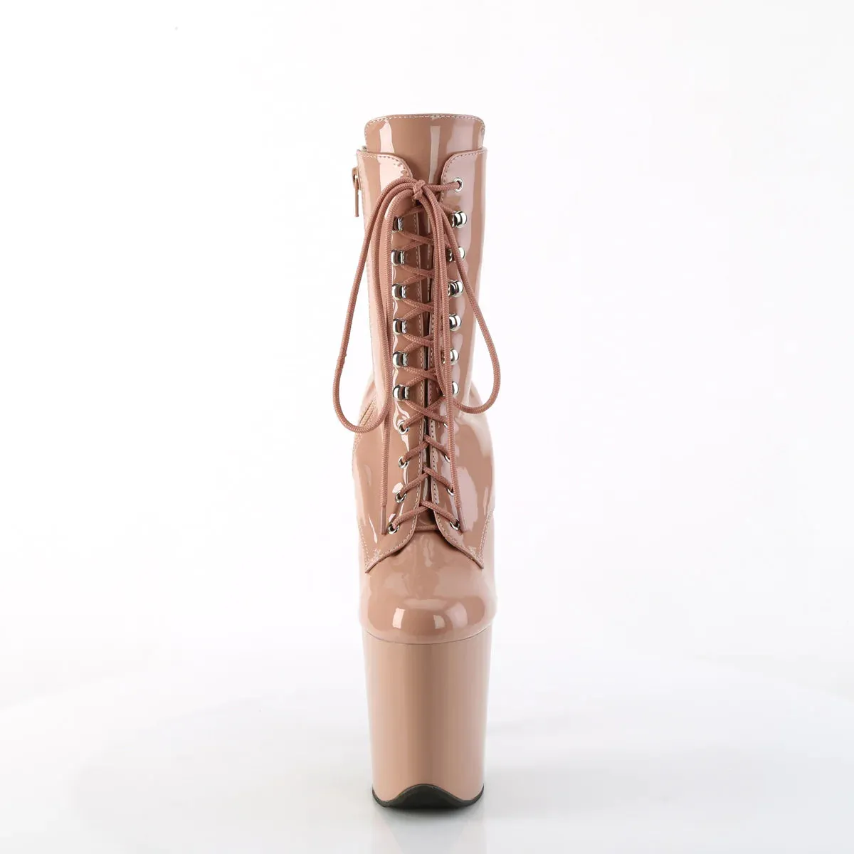 Pleaser USA Flamingo-1020 8inch Pleaser Boots - Patent Blush