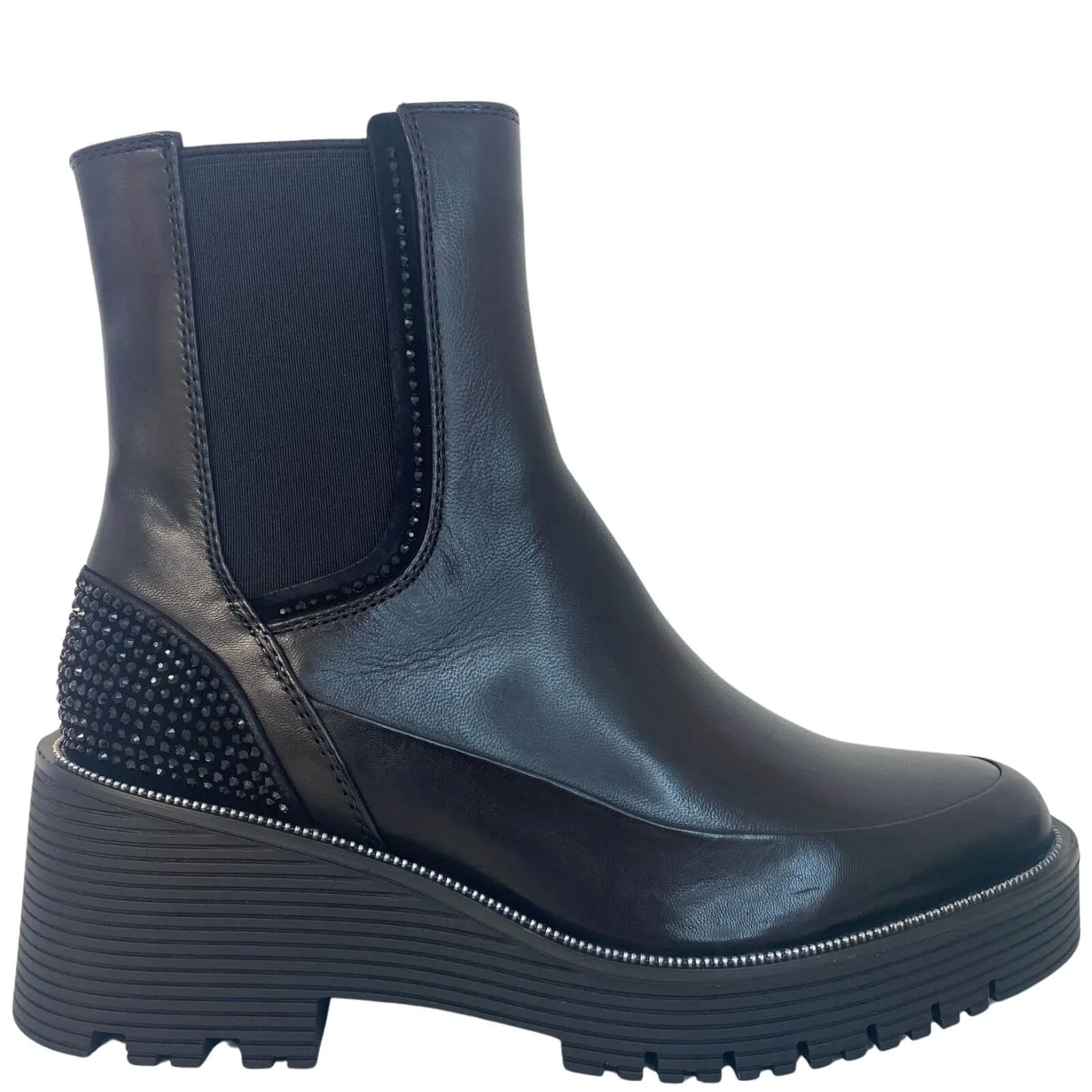 Regarde Le Ciel Sadhy Black Sparkle Boots