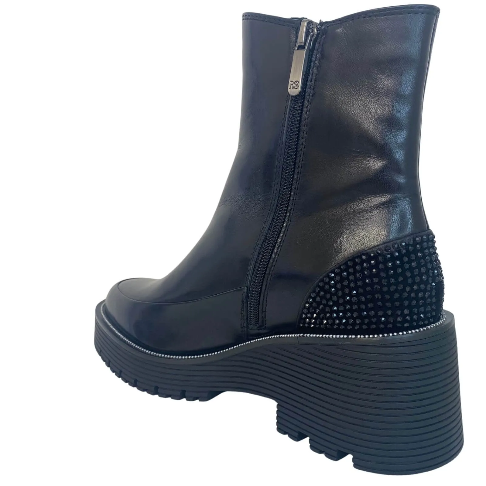 Regarde Le Ciel Sadhy Black Sparkle Boots