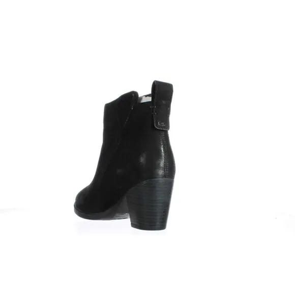 𝅺rockport Womens Black Ankle Boots Size 7 Wide (C,D, W)