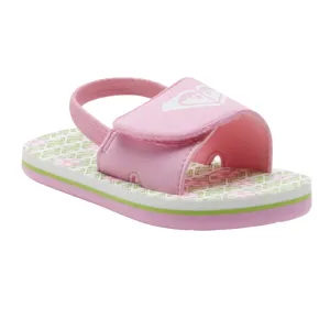 Roxy Teenie Finn Toddler Sandals - Green/Pink