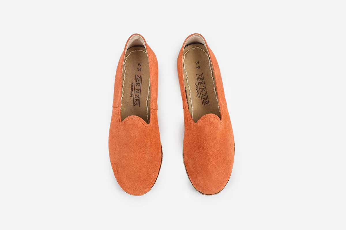 Saffron Handmade Suede Loafers (Women's)