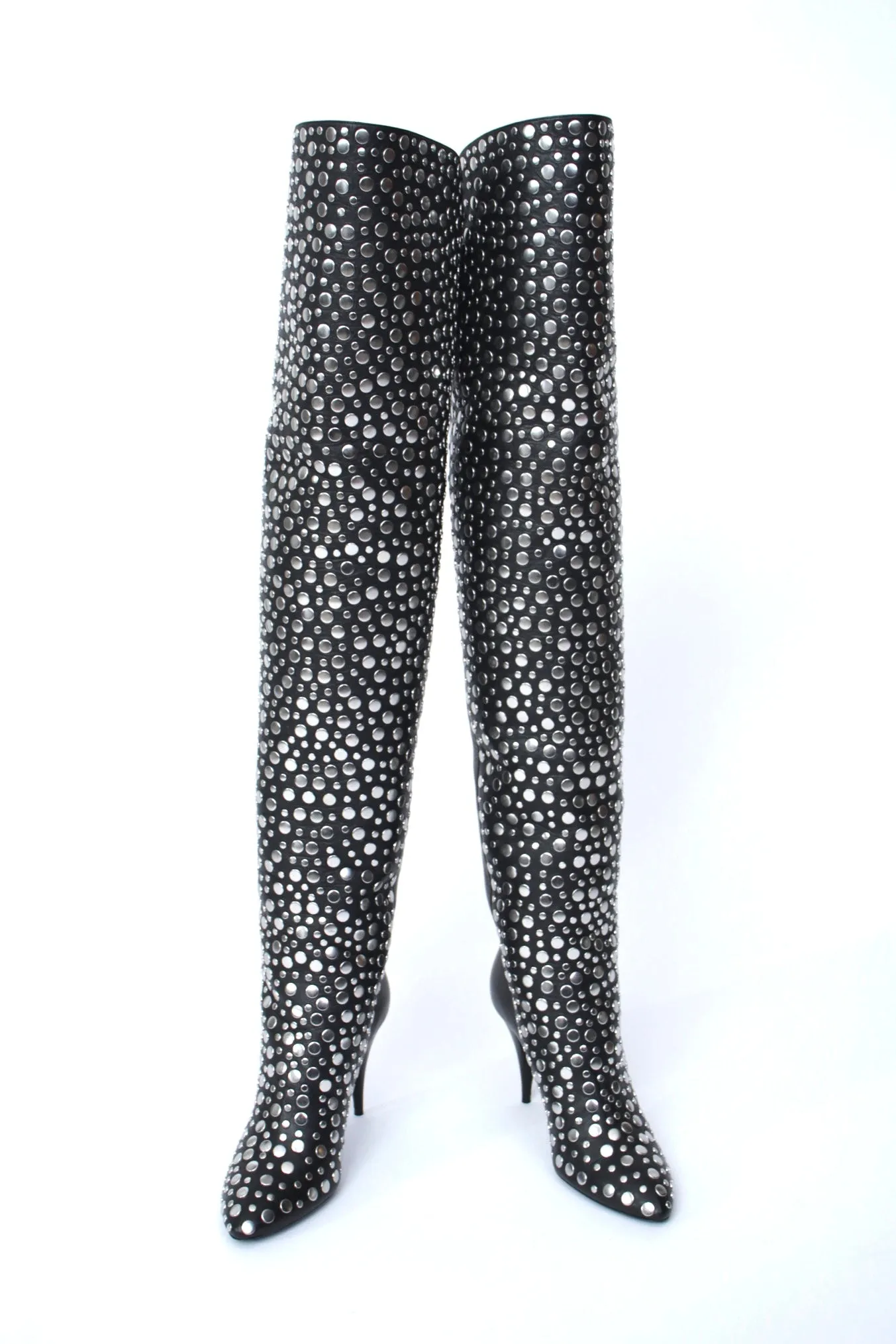 Saint Laurent Vertigo Stella Studded Boots