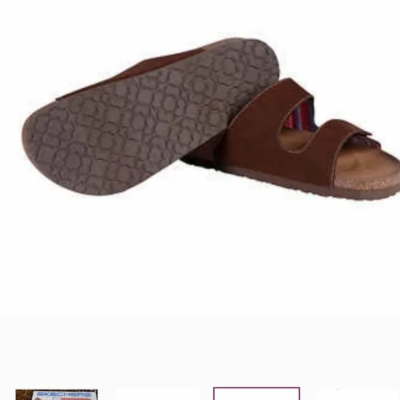 Skechers Women’s Lightweight Cushioned Luxe Foam® Slide sandals New in b…