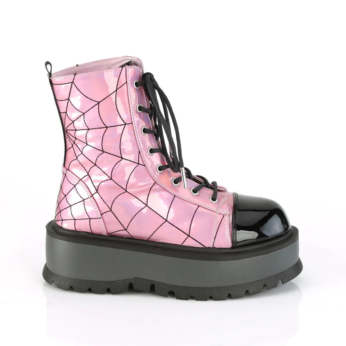 SLACKER-88  Pink Hologram-Black Patent