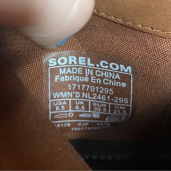 Sorel Lolla Bootie Sz 8.5 Side Zip Ankle Boots Leather Distressed Low Rise