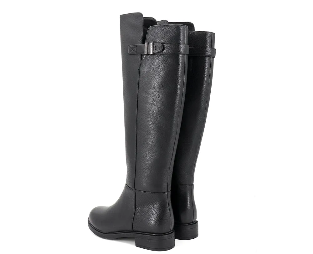 Special Design Boots Knee-High Warm Round Toe Genuine Leather Comfortable Square Heel Shoes Wool Women's Boots PC398