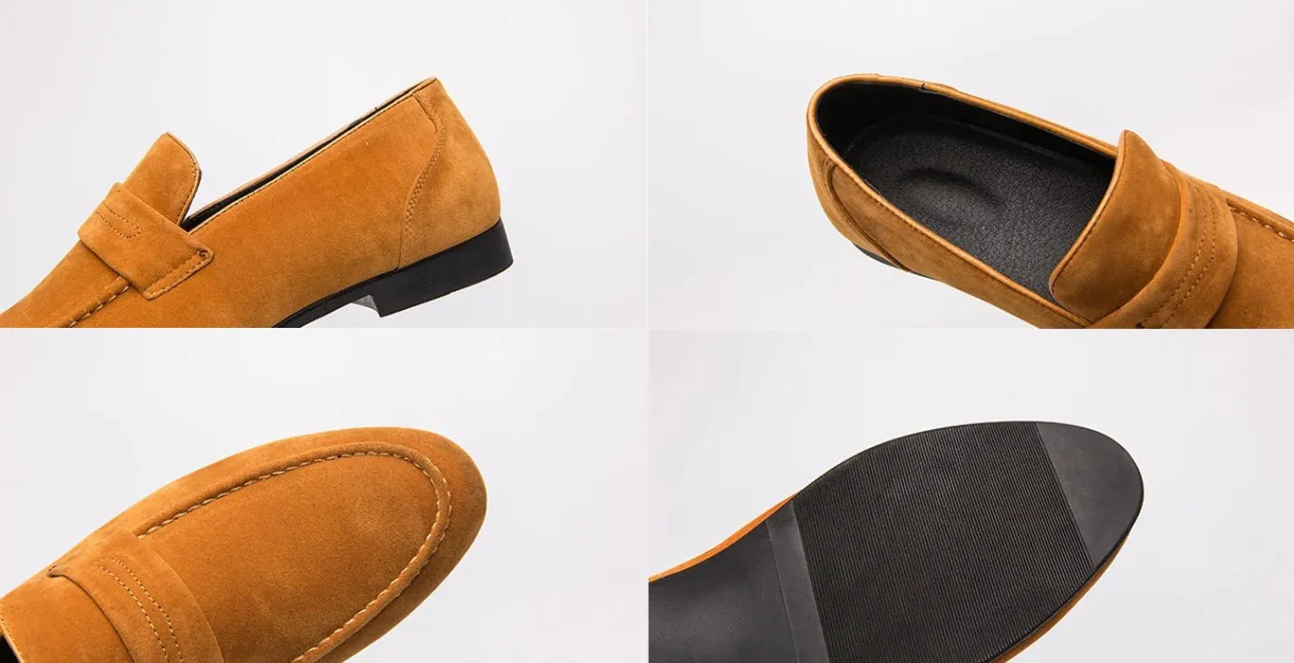 Suede Penny Loafers
