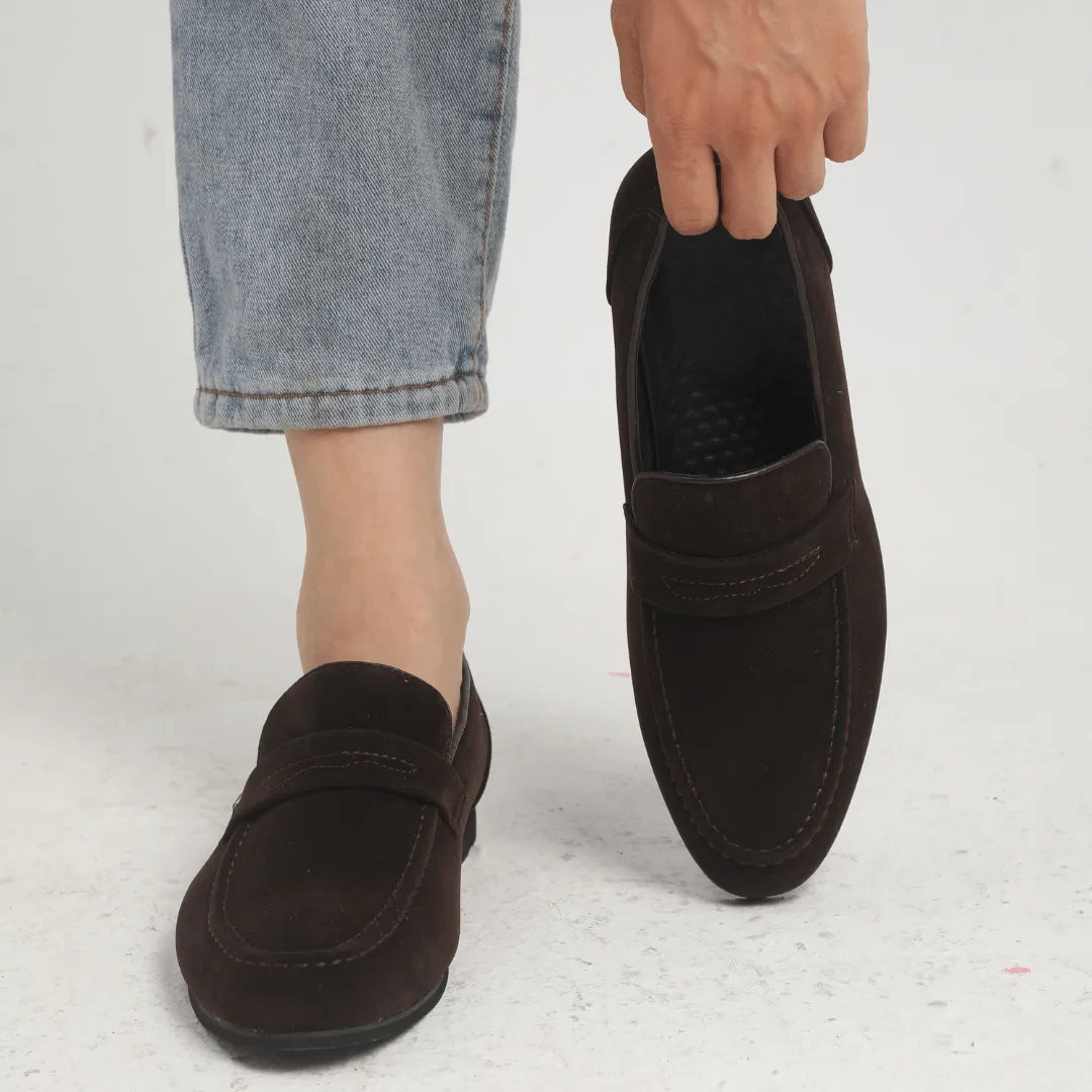 Suede Penny Loafers