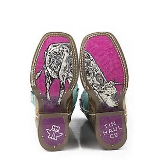 Tin Haul Kids Pretty Paisley Boots