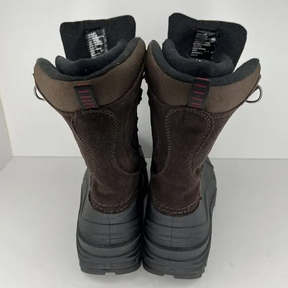 Totes Brown/Black Lined Men's Size 8 Weatherproof Waterproof Winter Duck Boots