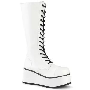 TRASHVILLE-502  White Vegan Leather
