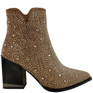 Una Healy I Need To Know Taupe Western Boots