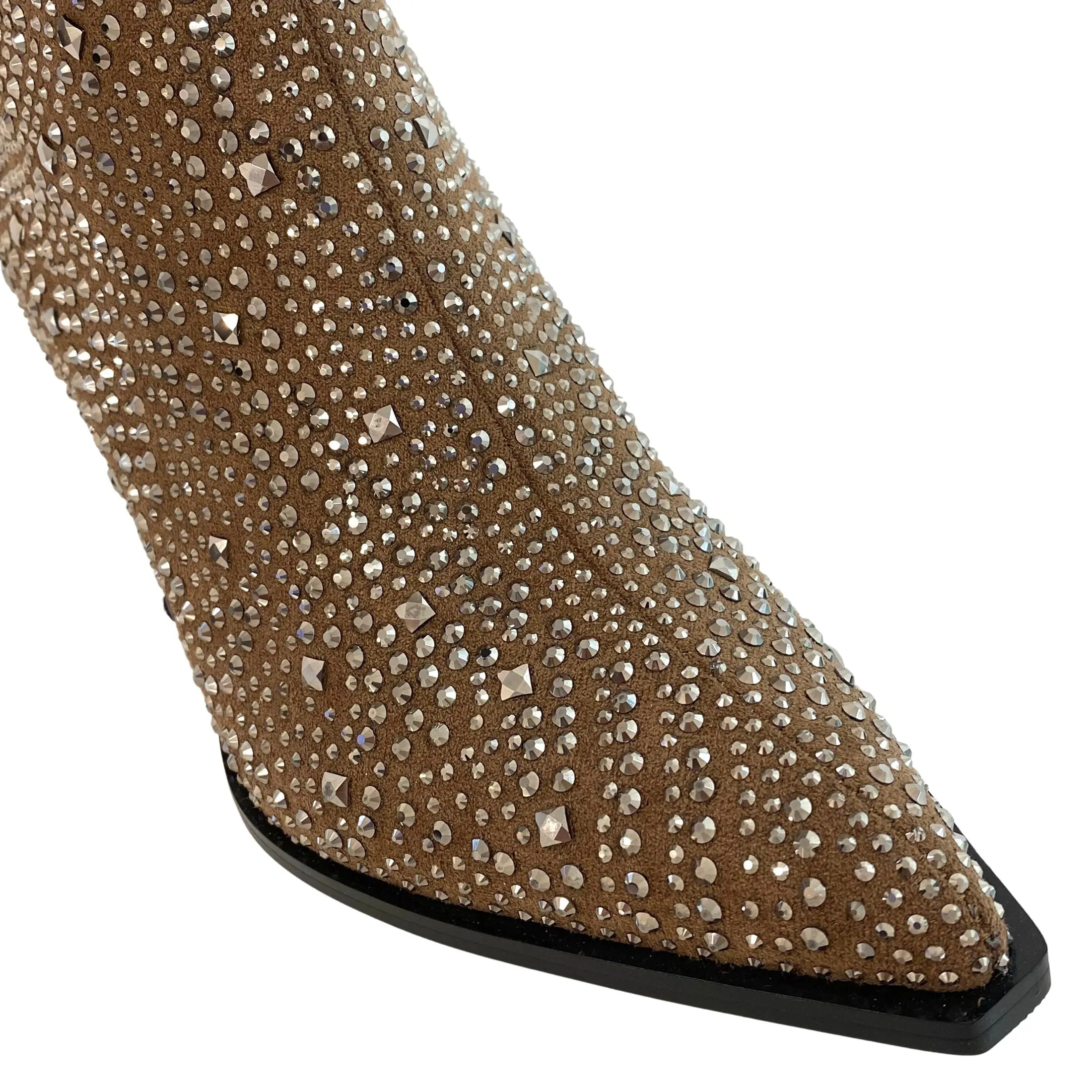 Una Healy I Need To Know Taupe Western Boots
