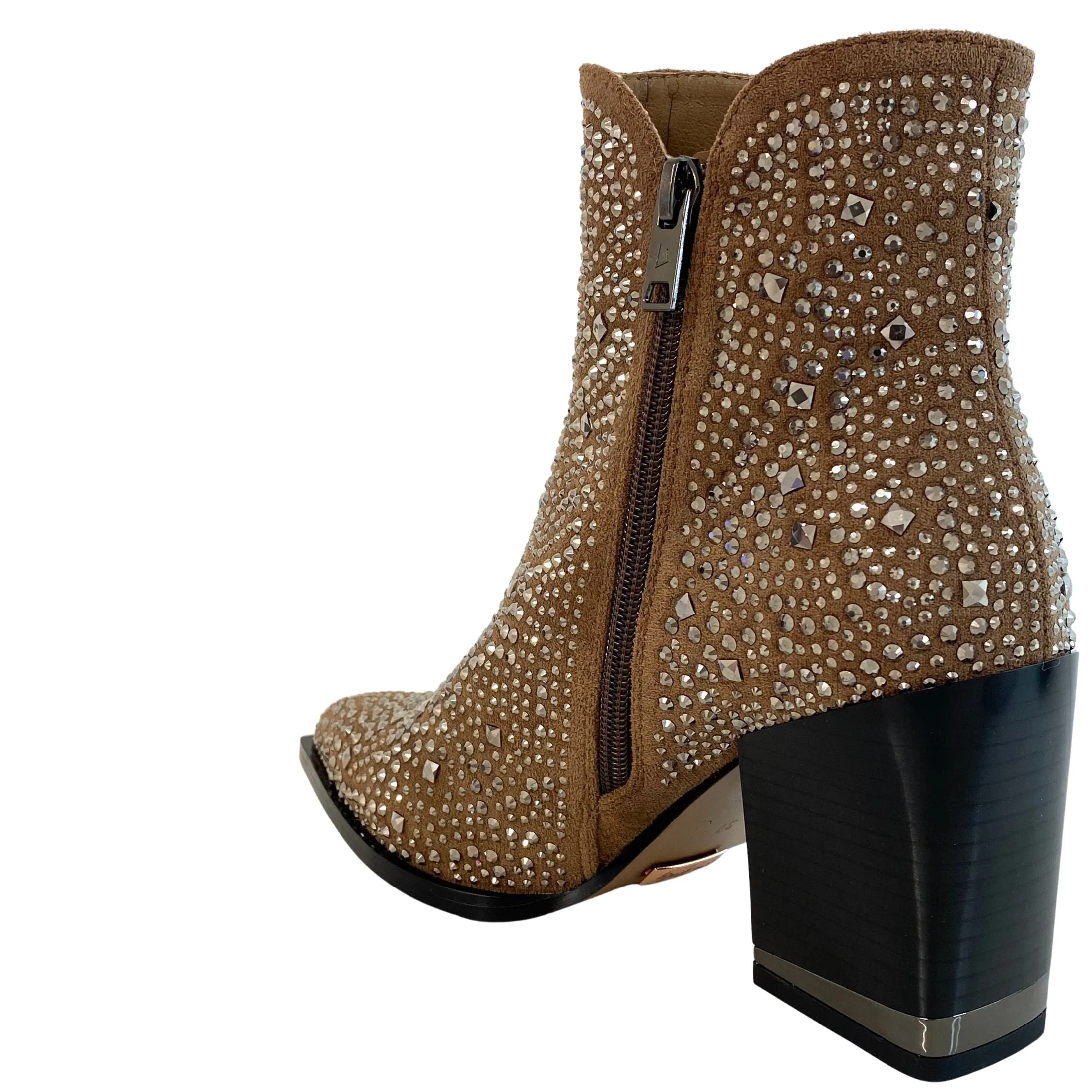 Una Healy I Need To Know Taupe Western Boots