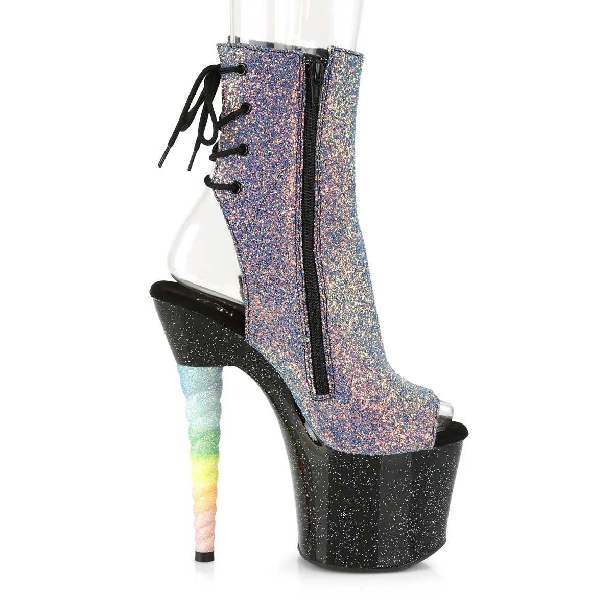 UNICORN-1018G  Purple-Blue Glitter/Black