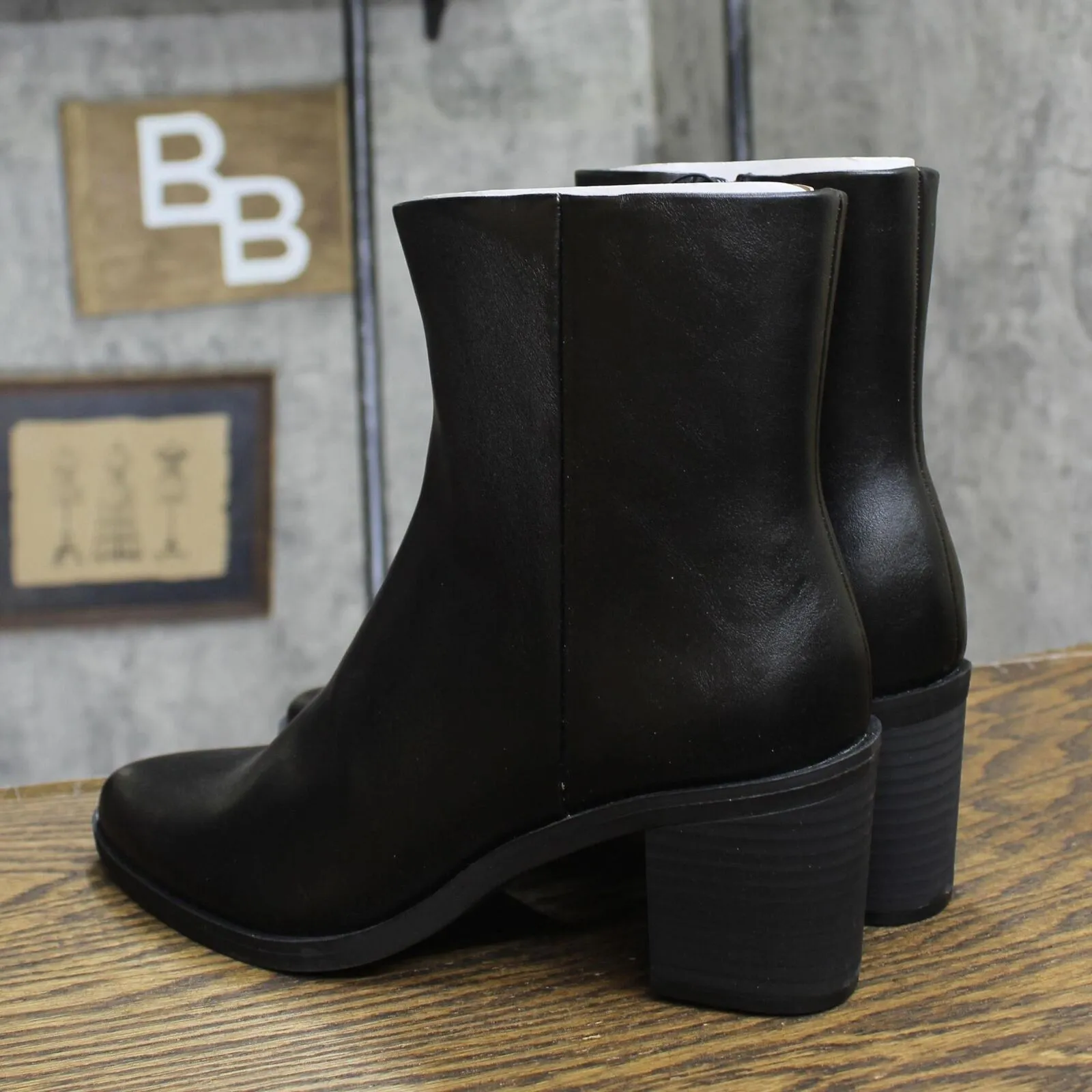 Universal Thread Womens Gayle Western Ankle Boots 90974045 Black 8M