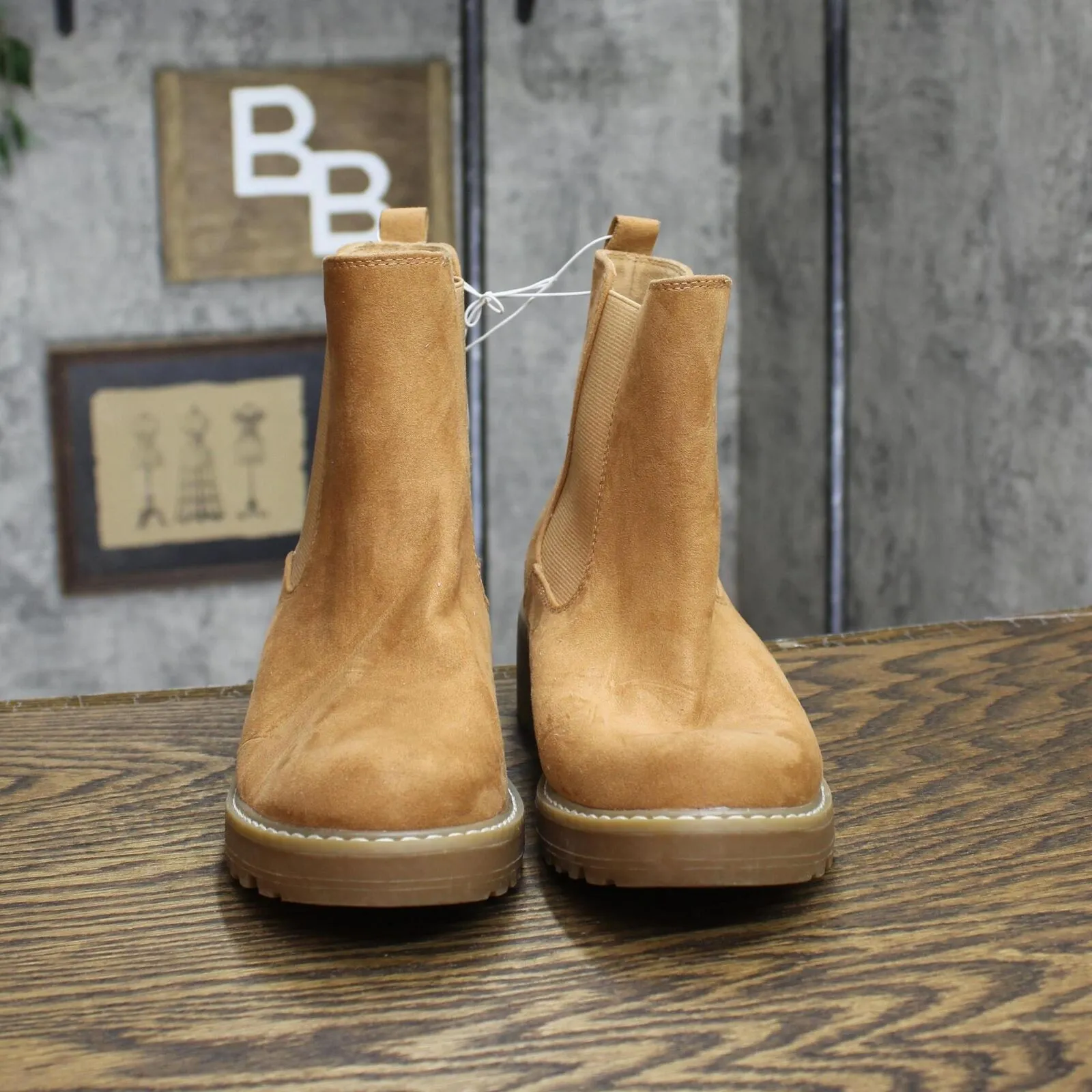Universal Thread Womens Pull On Ankle Booties Boots 166a9e045206ee Tan Brown 6M