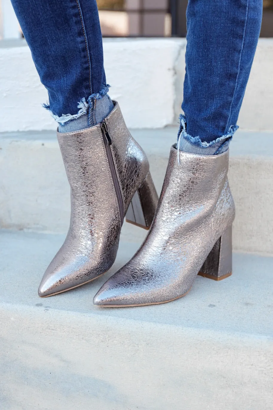 Veronica Ankle Boots by ShuShop - Pewter