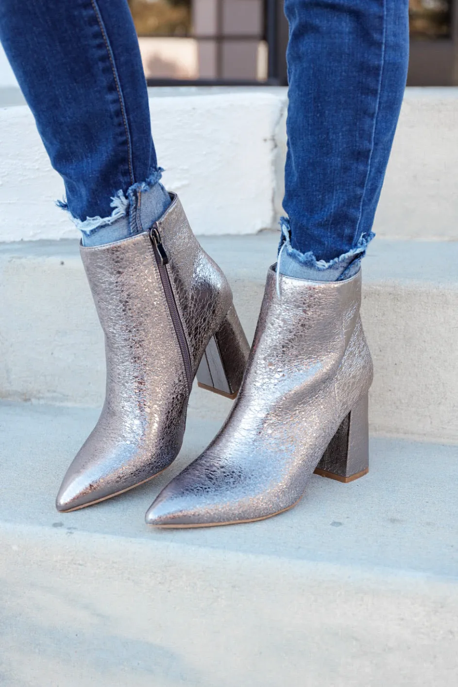 Veronica Ankle Boots by ShuShop - Pewter