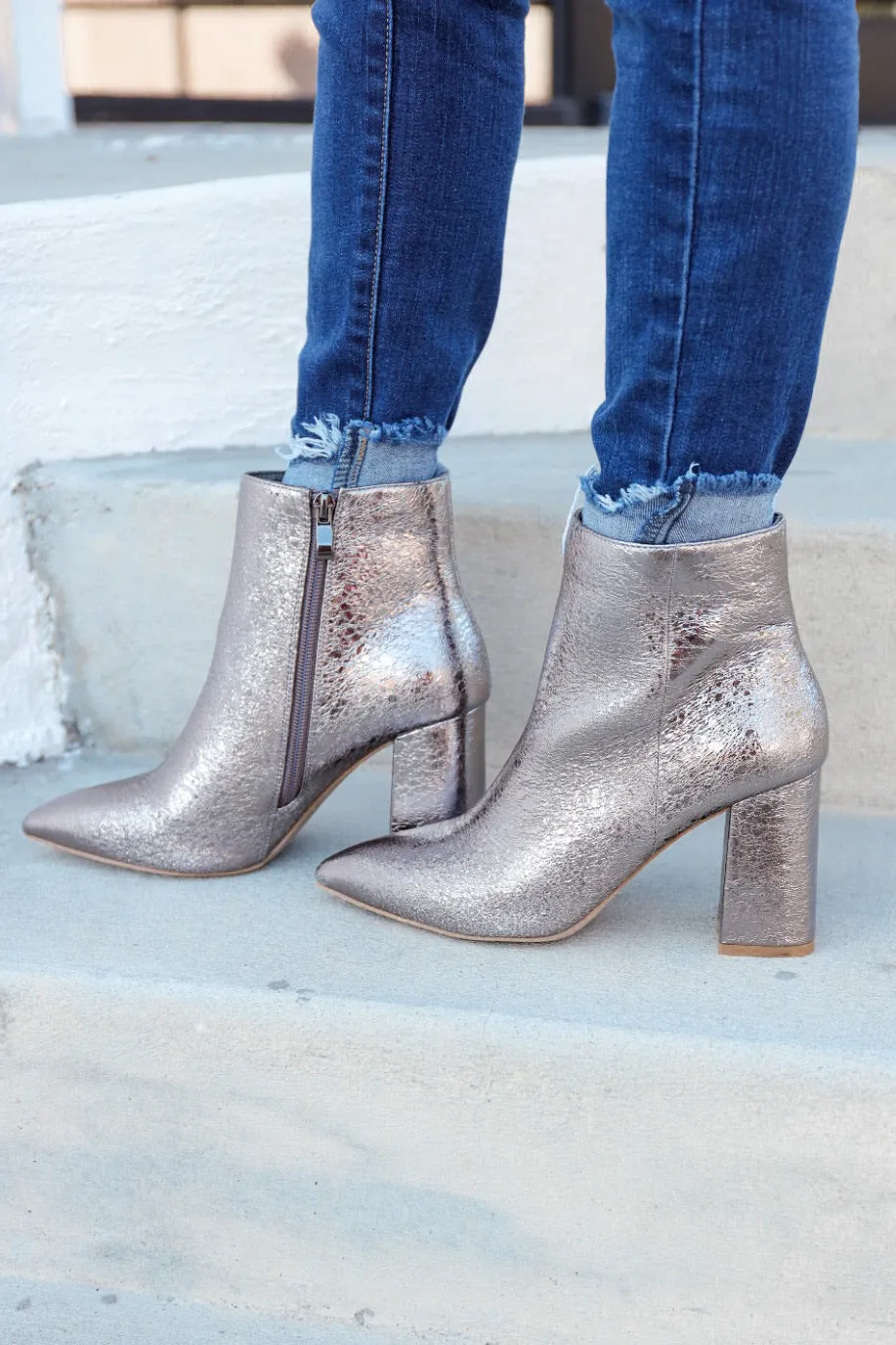 Veronica Ankle Boots by ShuShop - Pewter