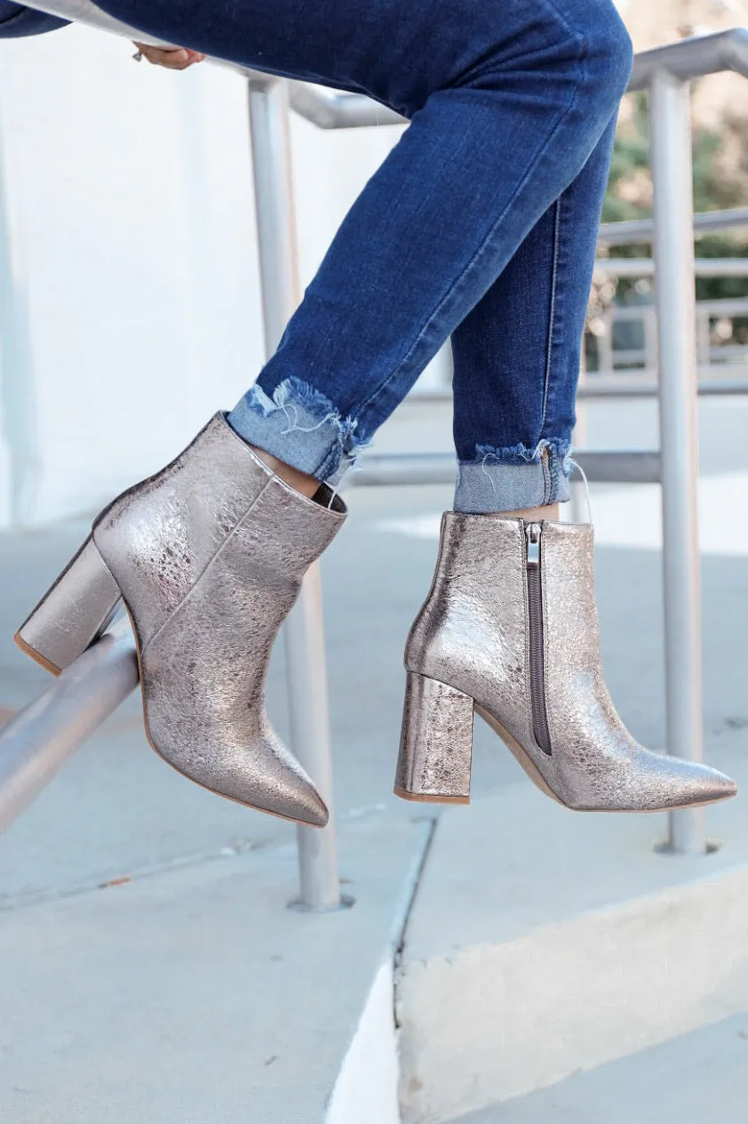 Veronica Ankle Boots by ShuShop - Pewter