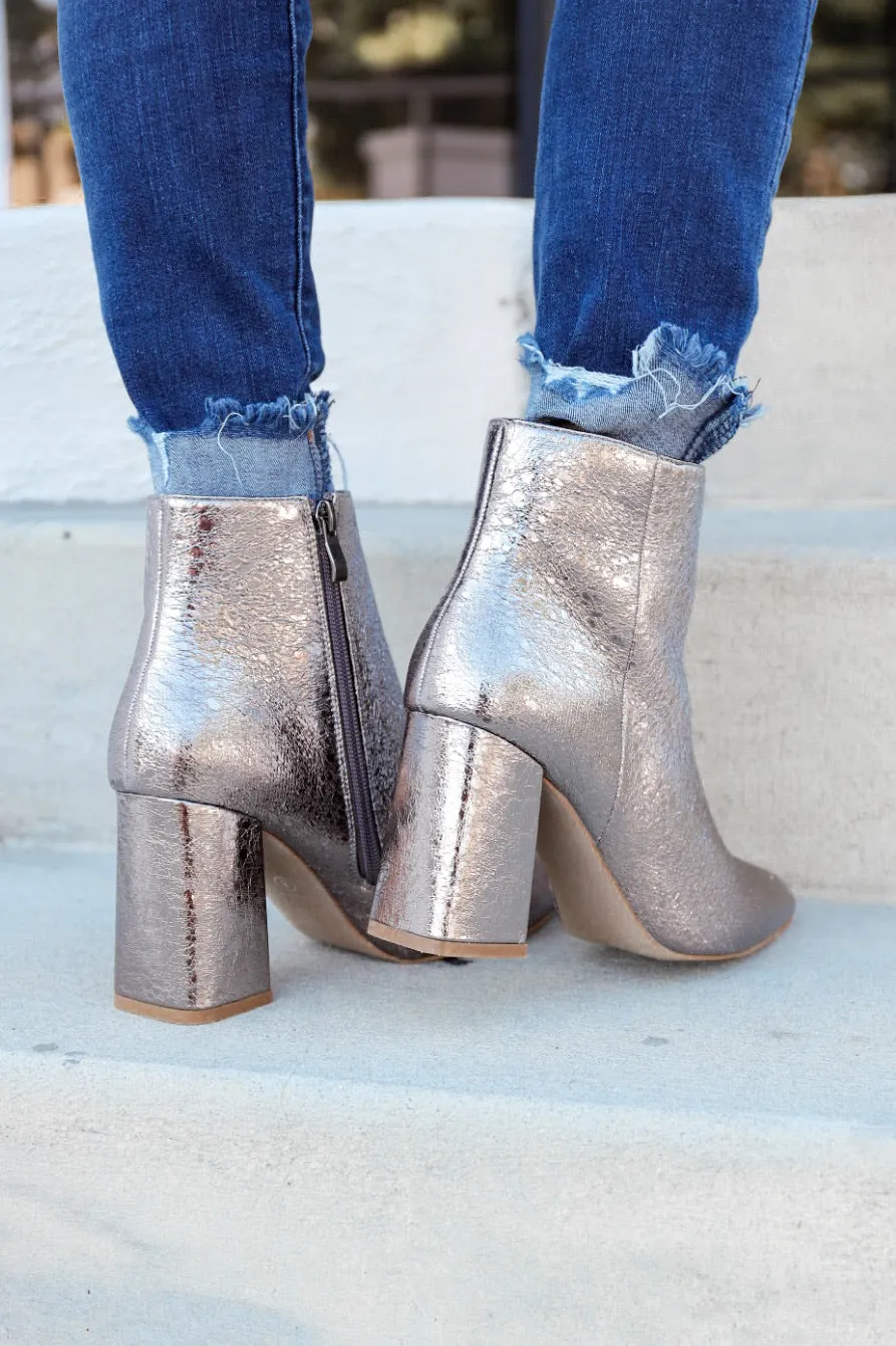 Veronica Ankle Boots by ShuShop - Pewter