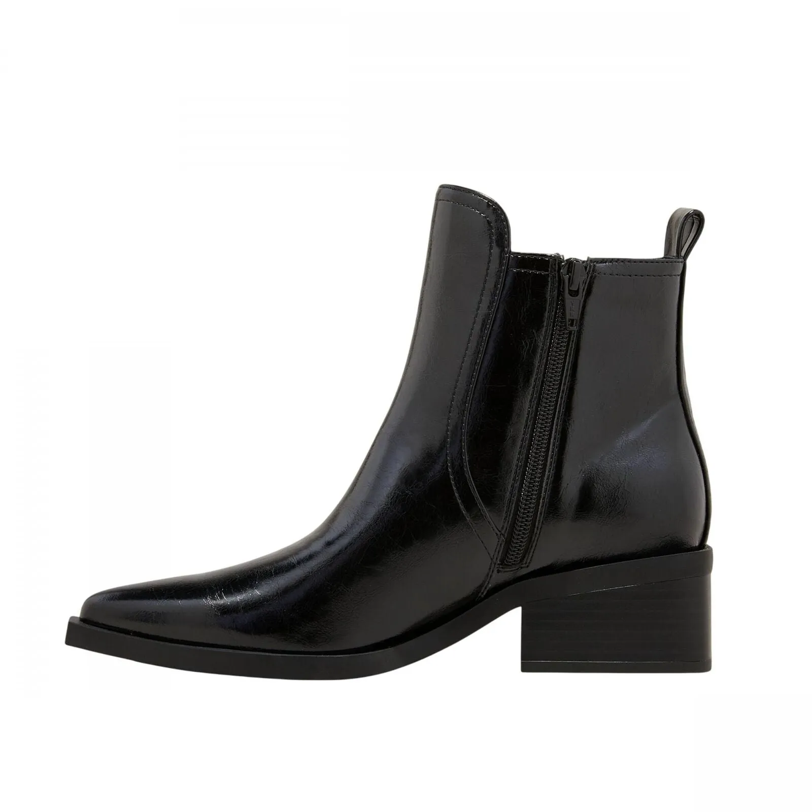 Wild Fable Giovanna Buckle Western Ankle Boots with Memory Foam Insole Black 10