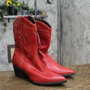 Wild Fable Women's Daytona Western Boots with Memory Foam Insole Red 9.5M
