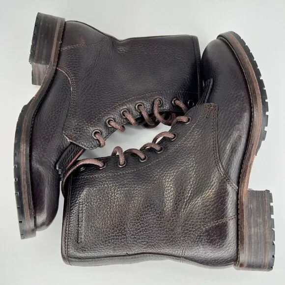 Wolverine Womens W40078 Rosie Kiltie Brown LaceUp Leather Size 5.5 Western Boots