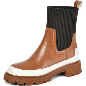 Women  Square heel Ankle Martin Boot