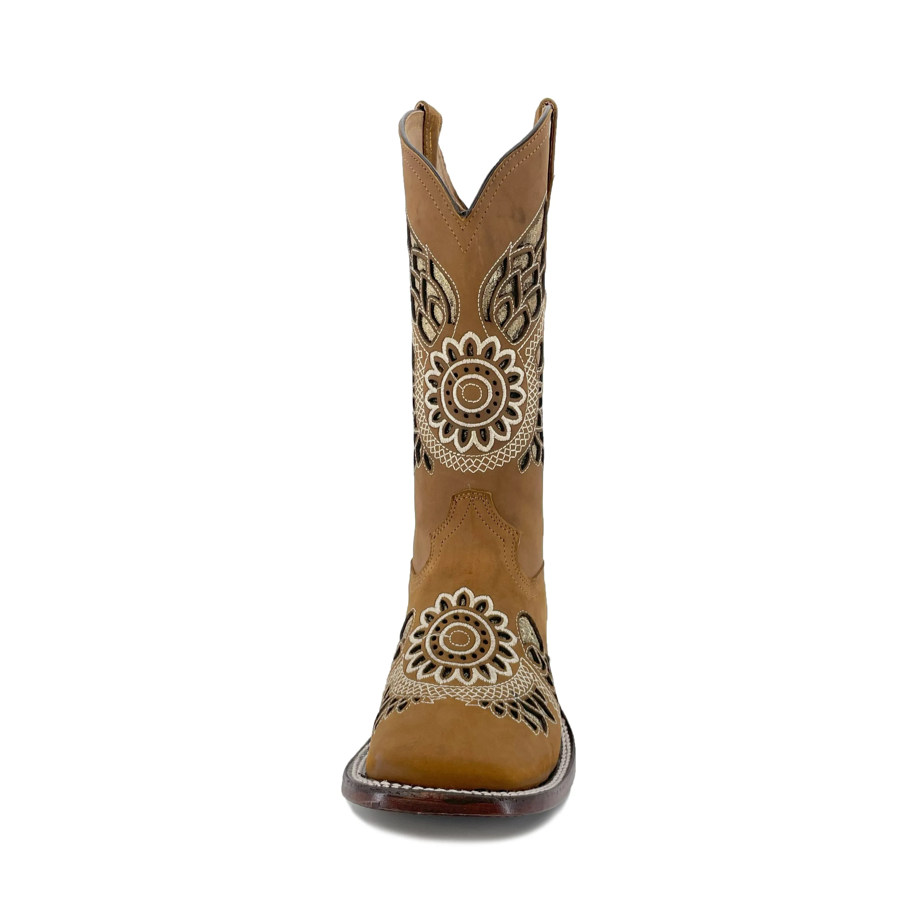 Women's Bulldog Glitter Boots - Sand Tan