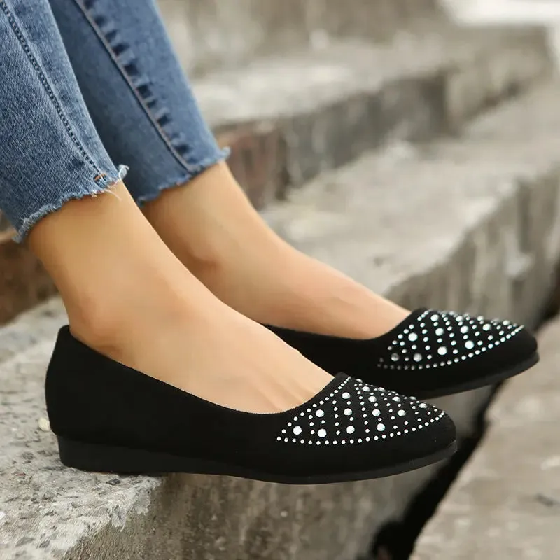 Women's Casual Rhinestone Loafers