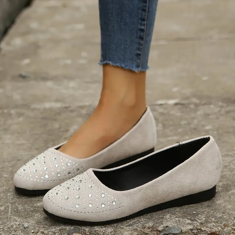 Women's Casual Rhinestone Loafers