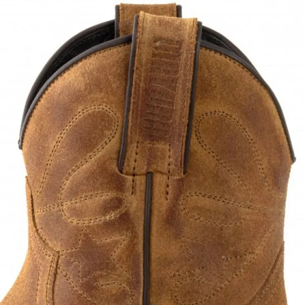 Women's Cowboy Boots or Ankle Boots Handcrafted Brown Leather 2374 Texanas