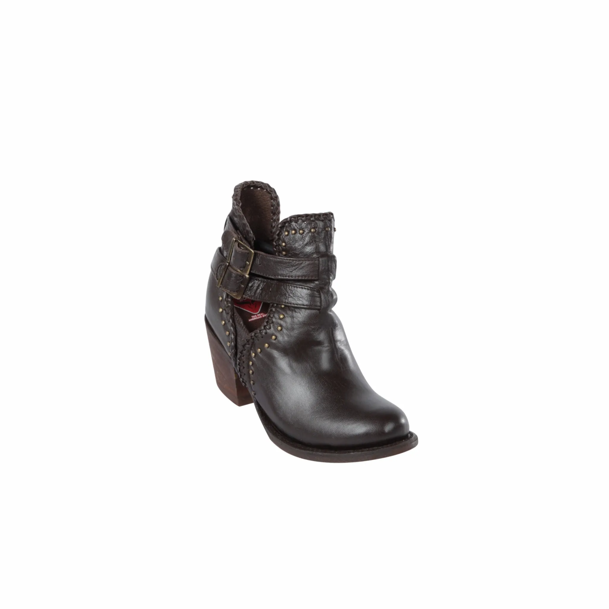 Women's Quincy Goat Leather Ankle Boots Round Toe